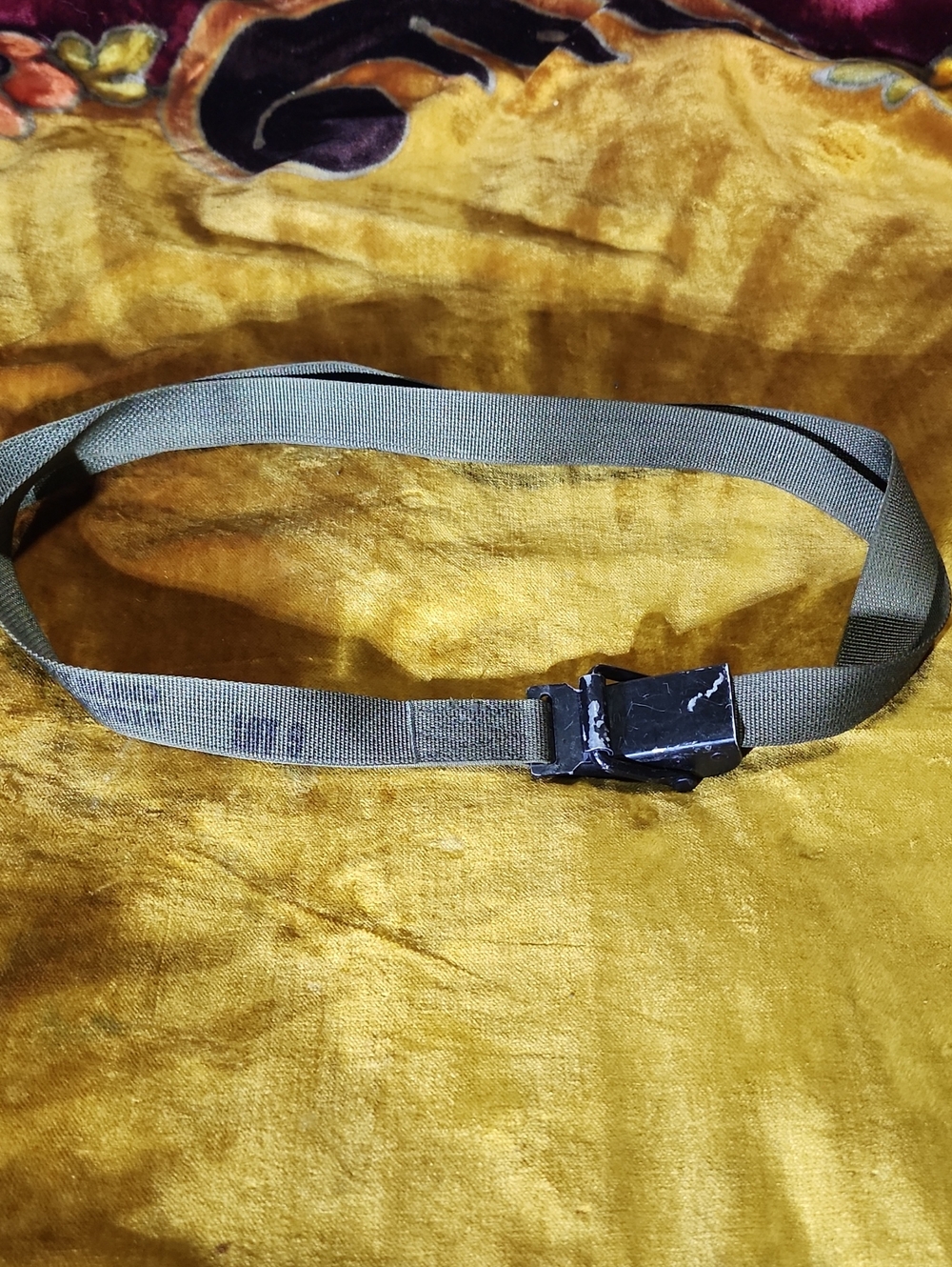 🤩SALE🤩 US Military Tie Down Strap Olive Green Tactical Web with Metal Buckle